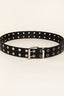 Double Row Grommet PU Leather Belt