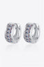 1.8 Carat Moissanite 925 Sterling Silver Huggie Earrings