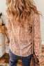 Printed Button Up Collared Neck Shirt with Pockets