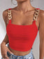 Chain Detail Square Neck Tank