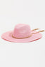 Fame Straw Braided Rope Strap Fedora Hat