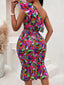 Ruffled One-Shoulder Top and Skirt Set