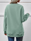 Graphic Round Neck Dropped Shoulder Sweatshirt
