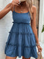 Frill Spaghetti Strap Tiered Dress