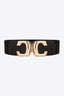 Zinc Alloy Buckle Elastic Wide Belt
