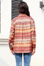Geometric Button Up Long Sleeve Shacket