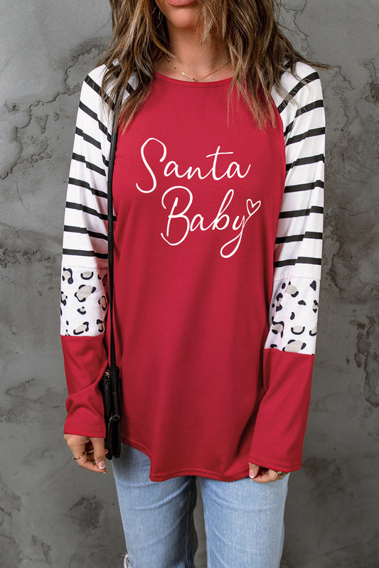 SANTA BABY Graphic Long Sleeve T-Shirt