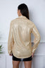 Sequin Collared Neck Long Sleeve Shirt