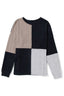 Color Block Round Neck Dropped Shoulder T-Shirt