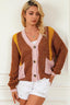 V-Neck Button Up Long Sleeve Cardigan