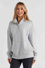 Half Sanp Drop Shoulder Long Sleeve Sweatshirt