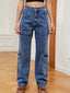 Buttoned Long Jeans