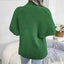 Open Front Lantern Sleeve Cardigan