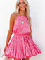 Printed Sleeveless Mini Dress