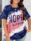 NOPE NOT TODAY Round Neck Short Sleeve T-Shirt