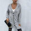 Button Front Cardigan with Pockets