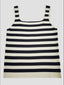 Striped Square Neck Wide Strap Tank