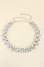 1.2" Width Acrylic Curb Chain Belt