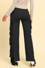 Fringe Trim Wide Leg Pants
