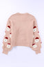 Santa Round Neck Long Sleeve Sweater