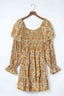Paisley Flounce Sleeve Dress