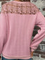 Lace Detail Round Neck Top