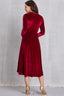 Sequin Long Sleeve Midi Dress