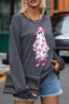 BOO Ghost Graphic Drop Shoulder Sweatshirt