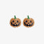 Demon Pumpkin Rhinestone Alloy Earrings