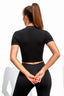 Zip Front Short Sleeve Sports Top