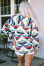 Geometric Button Down Jacket