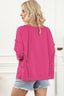 Round Neck Exposed Seam Sweatshirt