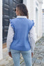 Round Neck Ruffled Sweater Vet