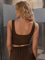 Square Neck Cropped Tank