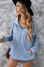 Half Zip Sweatshirt with Kangaroo Pocket