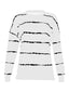 Striped Round Neck Sweatshirt