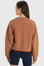 Textured Dropped Shoulder Sports Top