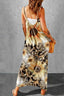 Leopard Sunflower Spaghetti Strap Dress