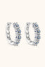 2.4 Carat Moissanite Huggie Earrings